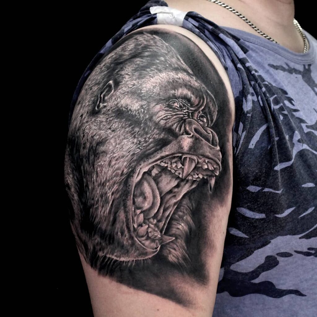 Tattoo Demian Massip- Gorila