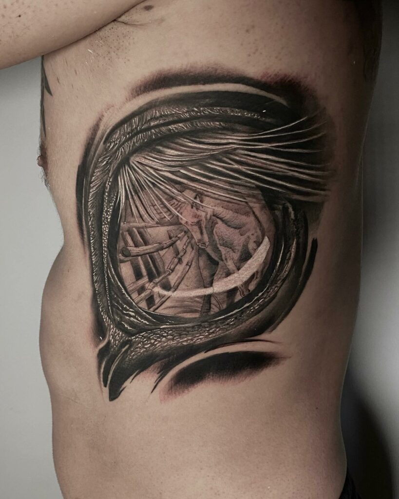 Tattoo Demian Massip- Ojo de caballo