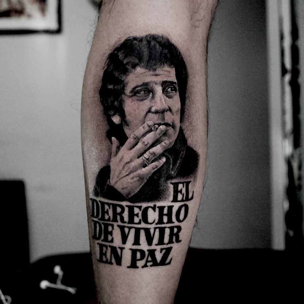 Tattoo Demian Massip Victor Jara DDHH